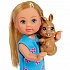 Кукла Еви на самокате с кроликом, 12 см.  - миниатюра №1